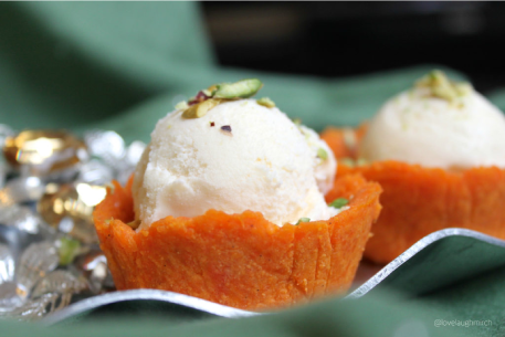 Ice Cream With Halwa