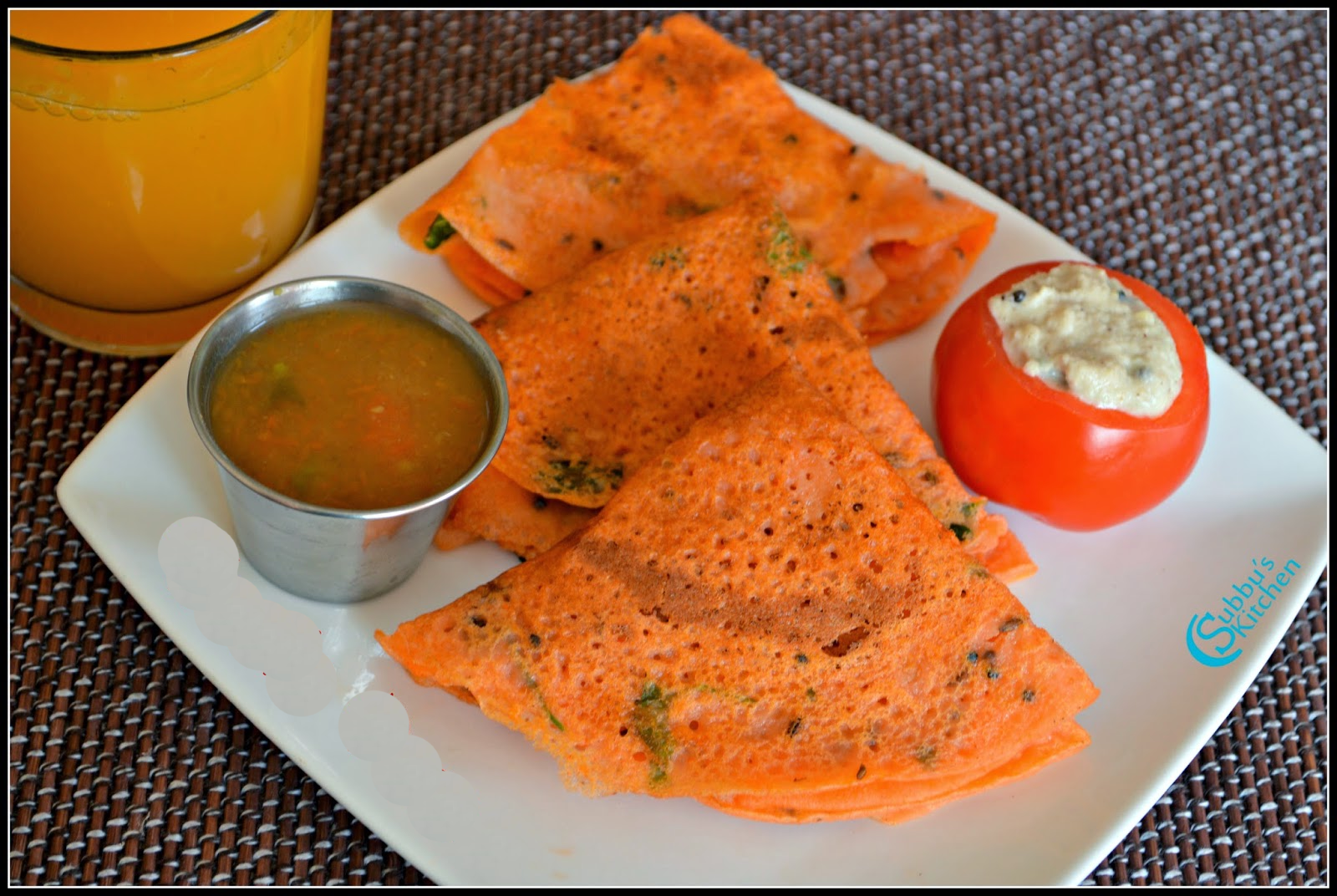 Tomato Dosa/Uttapam